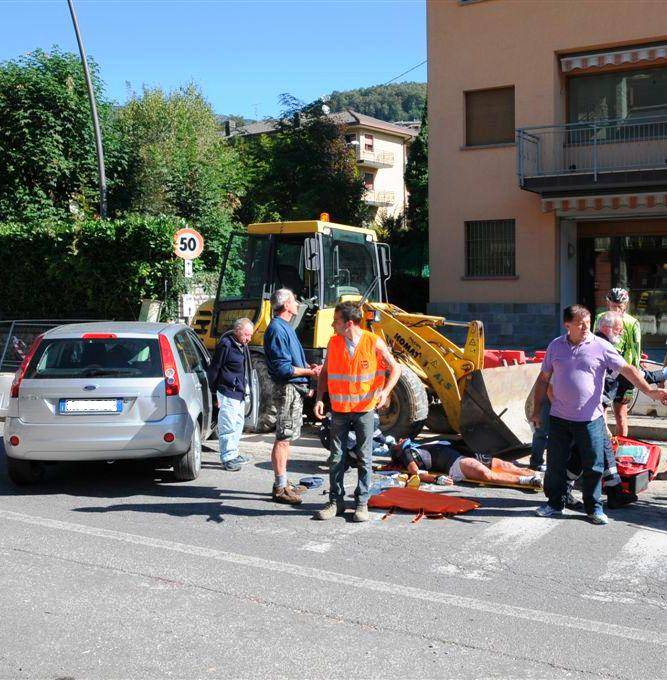 Ciclista 67enne investito a Sant'Omobono