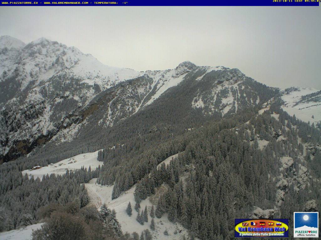 Ottobre 2013, la prima neve in Val Brembana