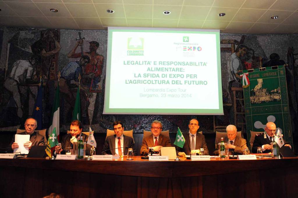 Maroni a Bergamo per il Lombardia Expo Tour