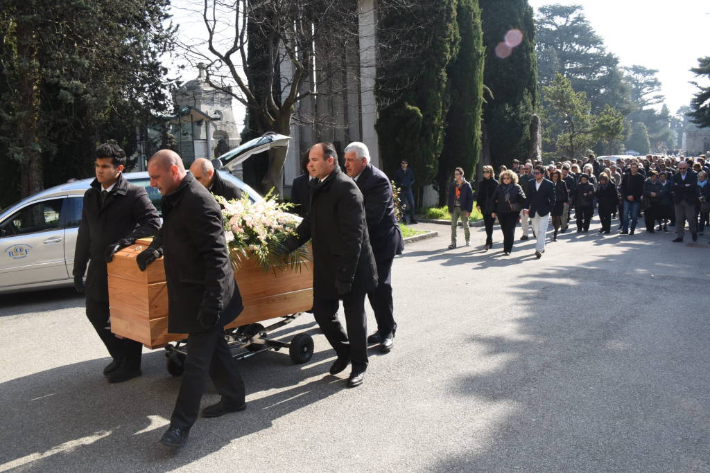 Il funerale di Gigi Parma
