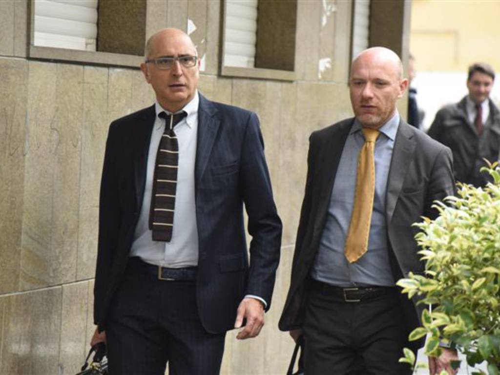 L'arrivo di Bossetti in tribunale