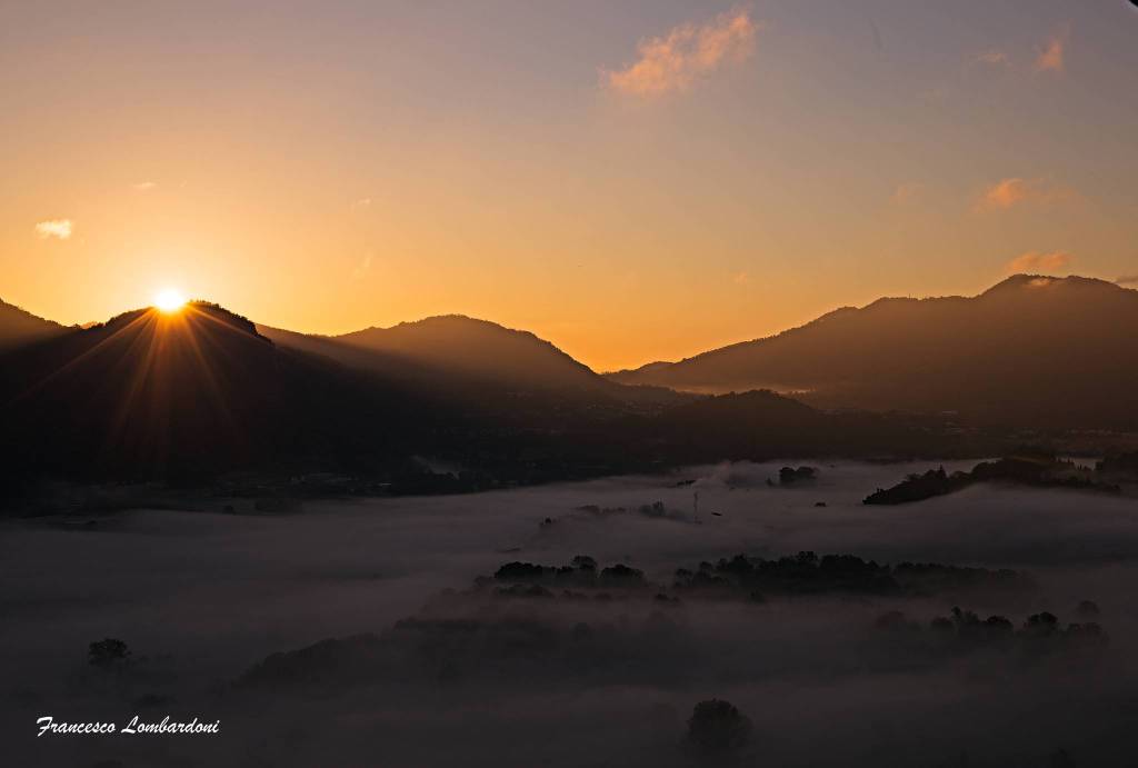 Alba dalla chiesetta di Airluno