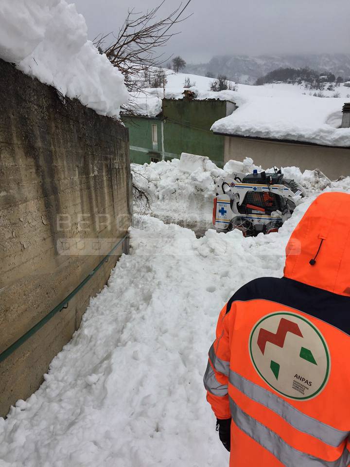 I volontari bergamaschi in provincia di Teramo