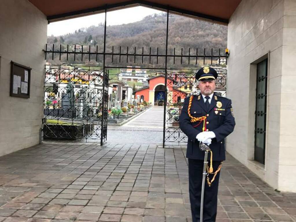 Il comandante Mirko Rossi a Gandino