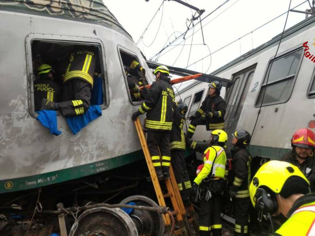 Scontro tra treni a Pioltello