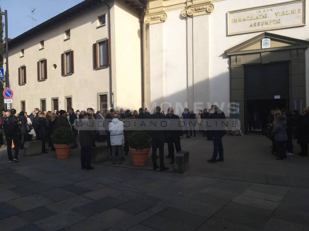 I funerali di Marisa Sartori 