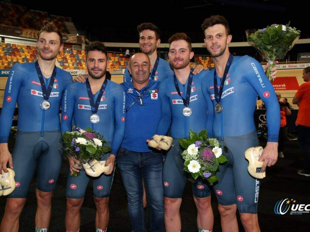 Davide Plebani e Simone Consonni - Campionati Europei di ciclismo su pista 2019