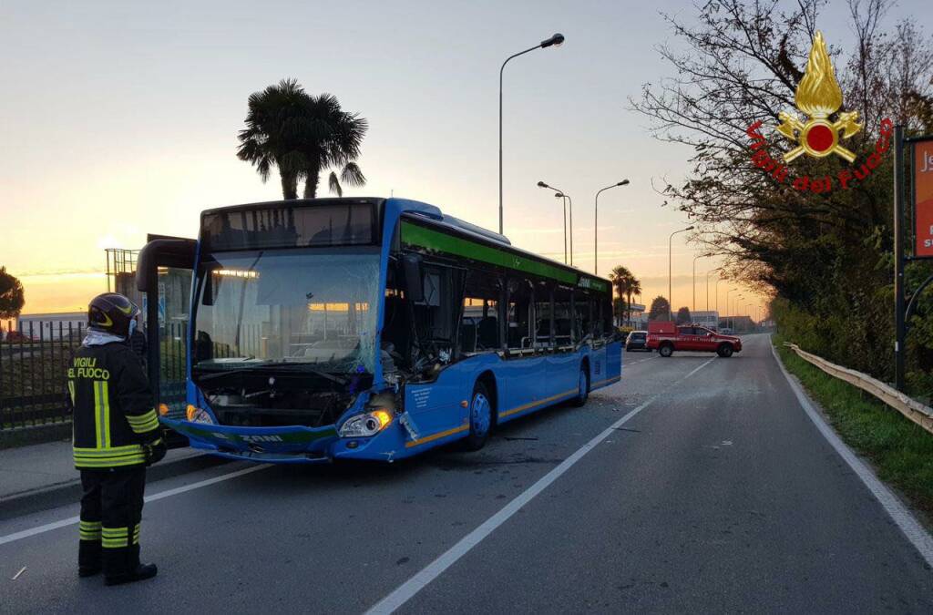 Incidente pullman studenti a Seriate