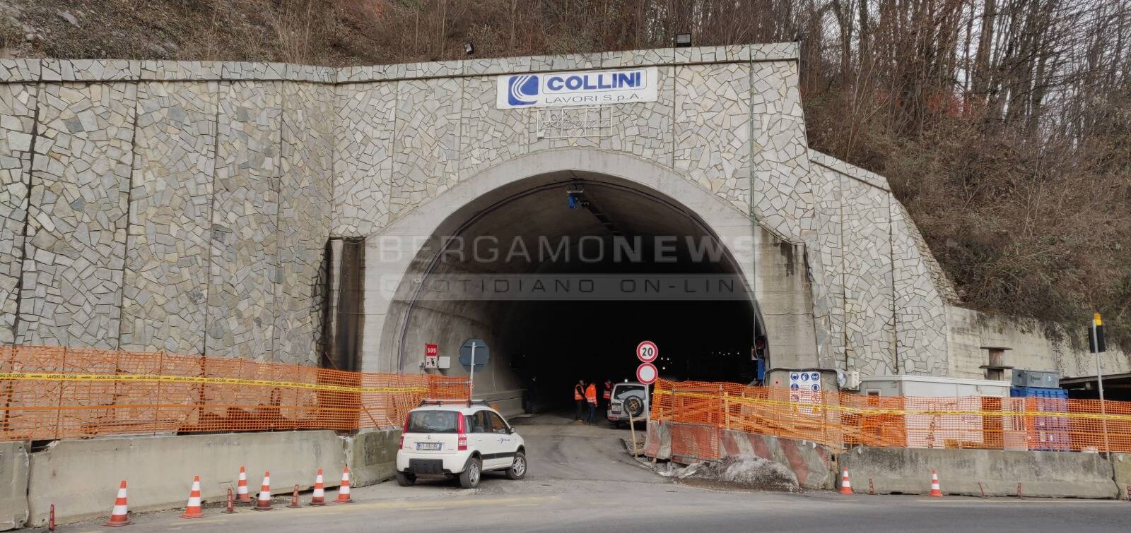 Il sopralluogo al cantiere della variante di Zogno