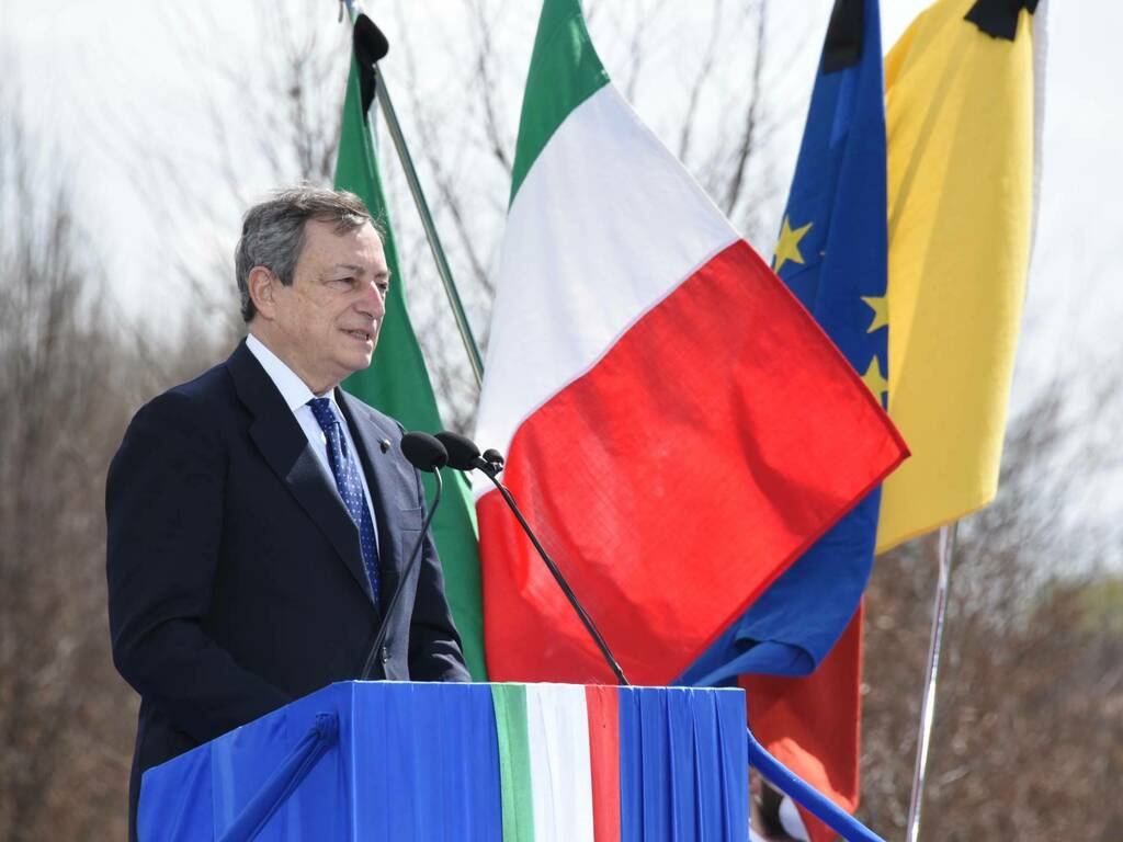 Draghi a Bergamo per la Giornata delle vittime da Covid