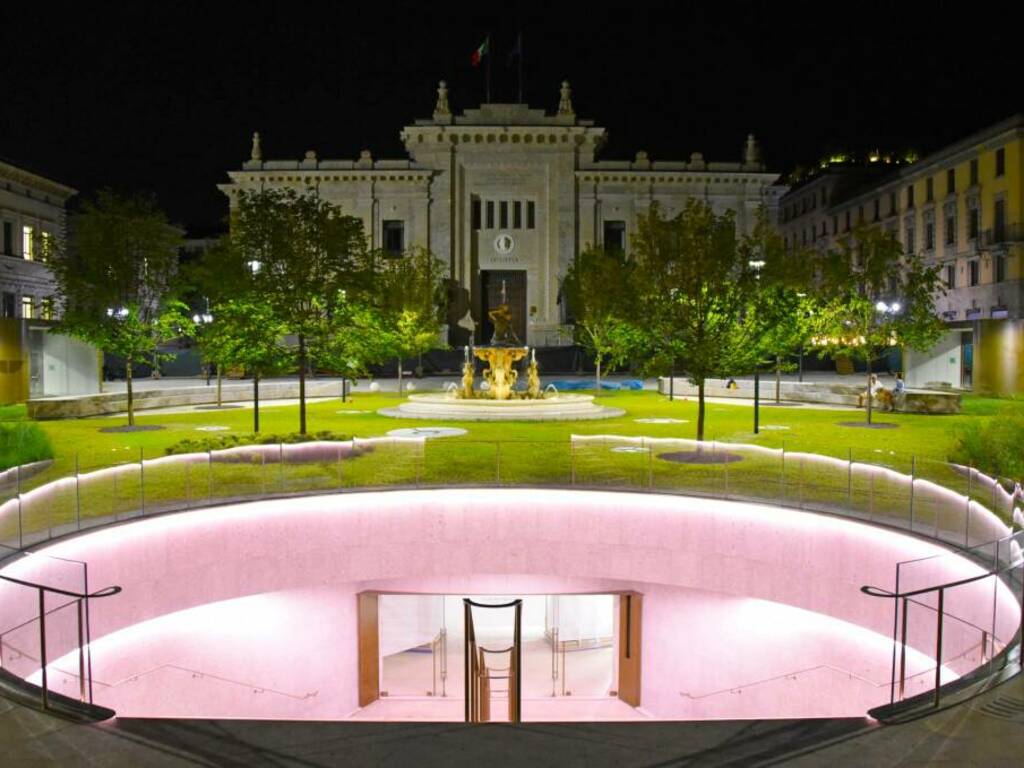 La nuova piazza Dante a Bergamo