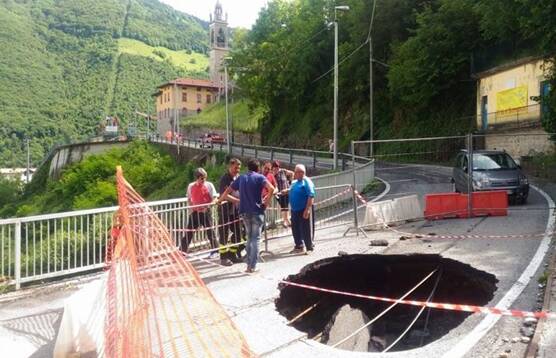 Frane e smottamenti in Bergamasca