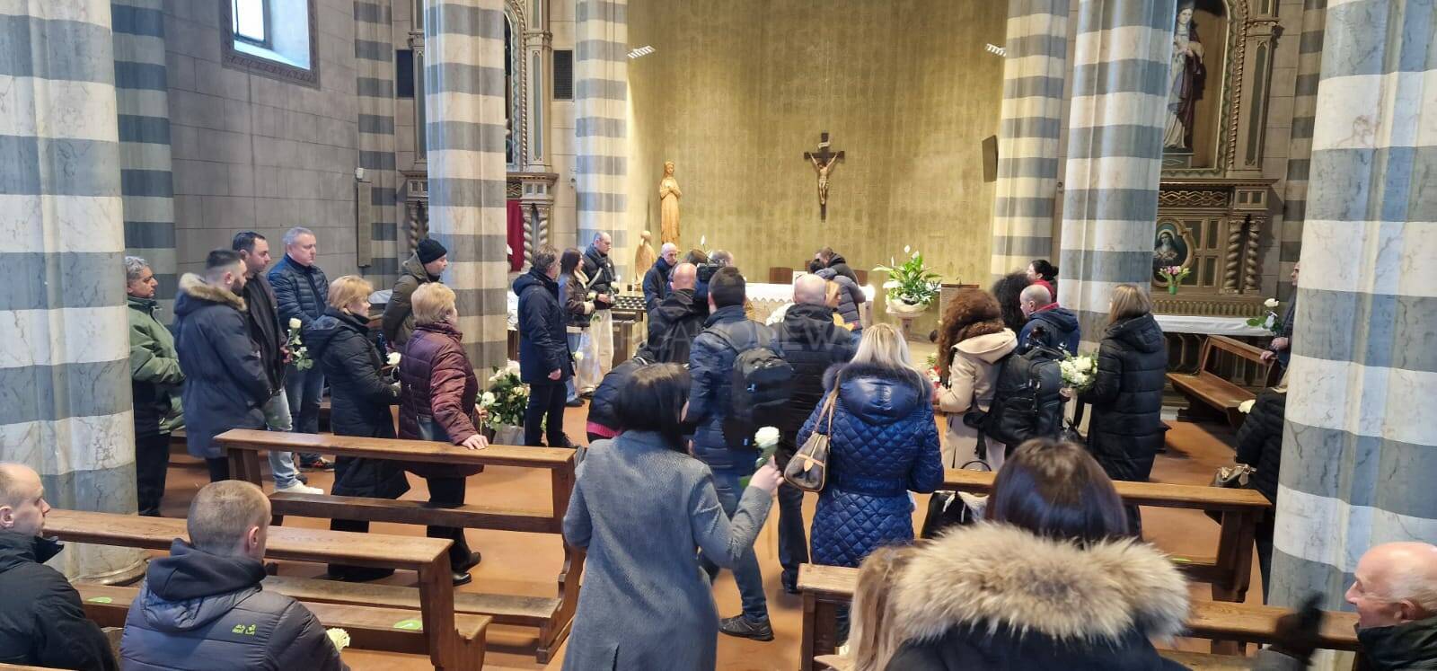 Romano, i funerali di Yana Malaiko