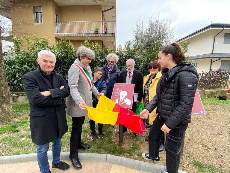 Bergamo, inaugurato il giardino Gianni Rodari