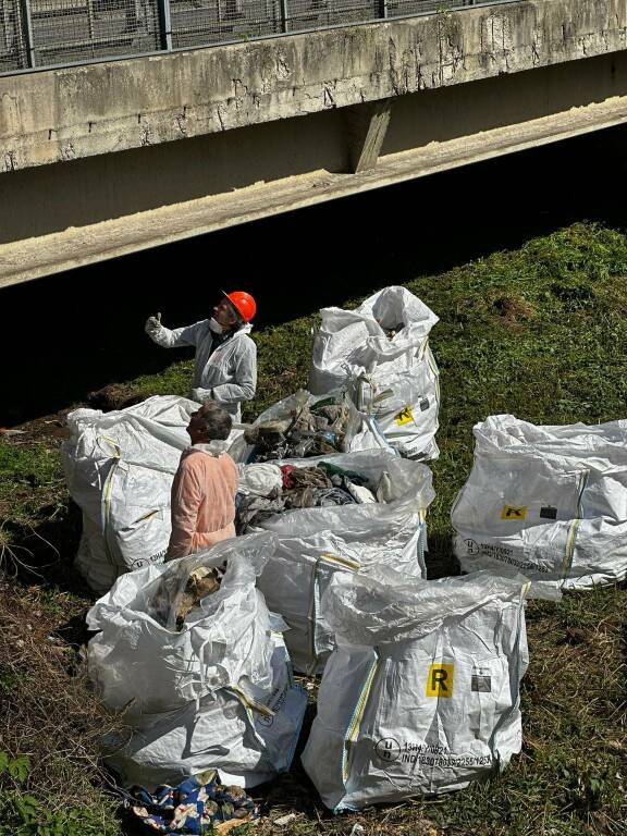 Pulizia straordinaria del Morla a Campagnola