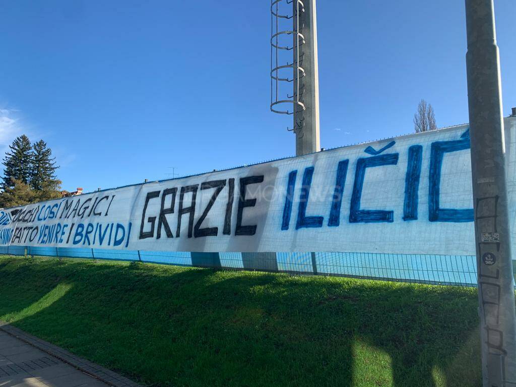 Atalanta, i tifosi verso Graz fanno tappa a Maribor per salutare Ilicic