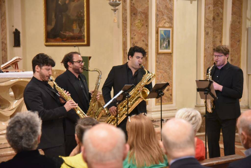 Entusiasmo a Comun Nuovo per "I colori dell'aria" con il Vagues Saxophone Quartet