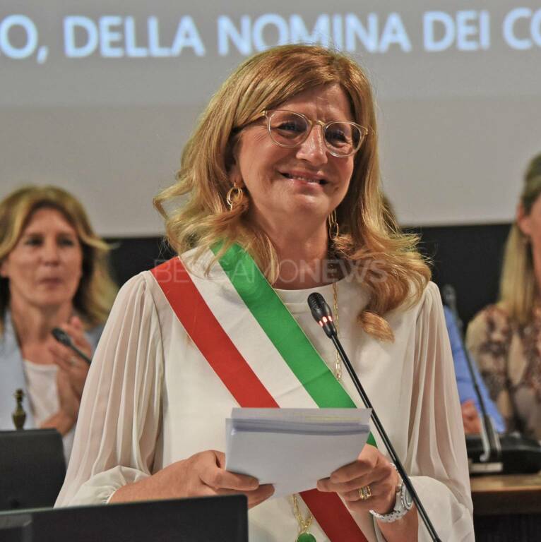 Il primo consiglio comunale dopo l'elezione di Elena Carnevali a sindaca di Bergamo