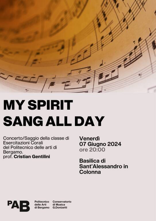 “My spirit sang all day”, Cristian Gentilini dirige le voci del Politecnico delle Arti