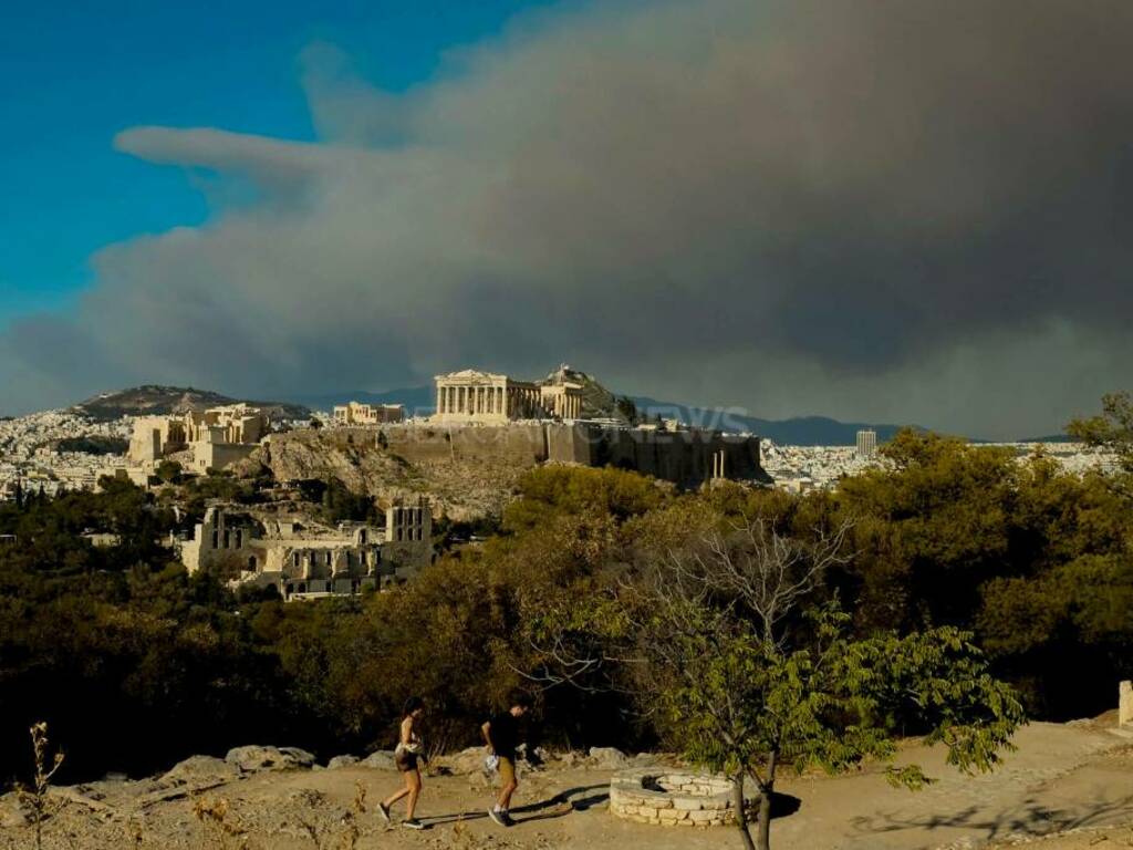 incendio ad Atene (Getty Images)