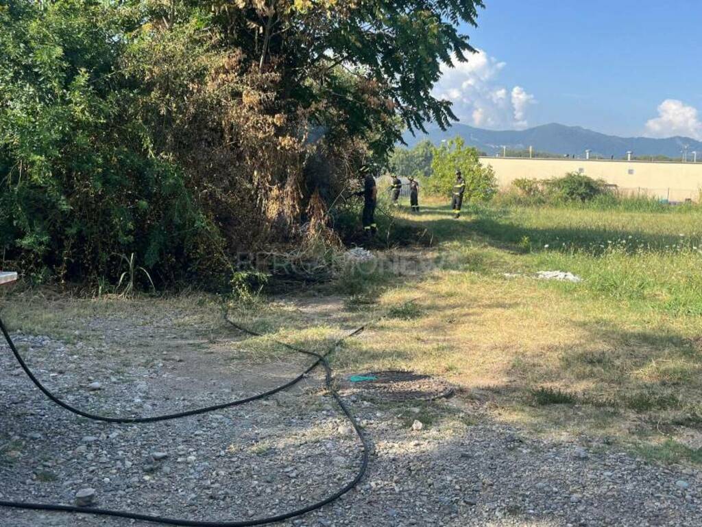 Sventato principio d'incendio nell'area dell'ex Palacreberg