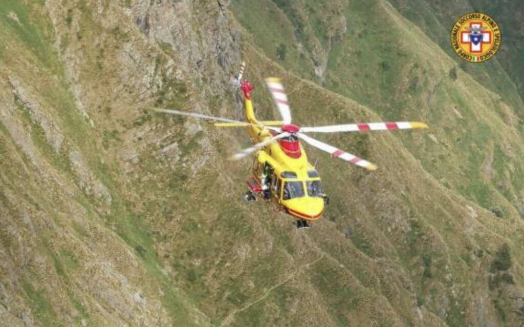 Valgoglio, escursionista scivola e precipita per 20 metri in alta quota