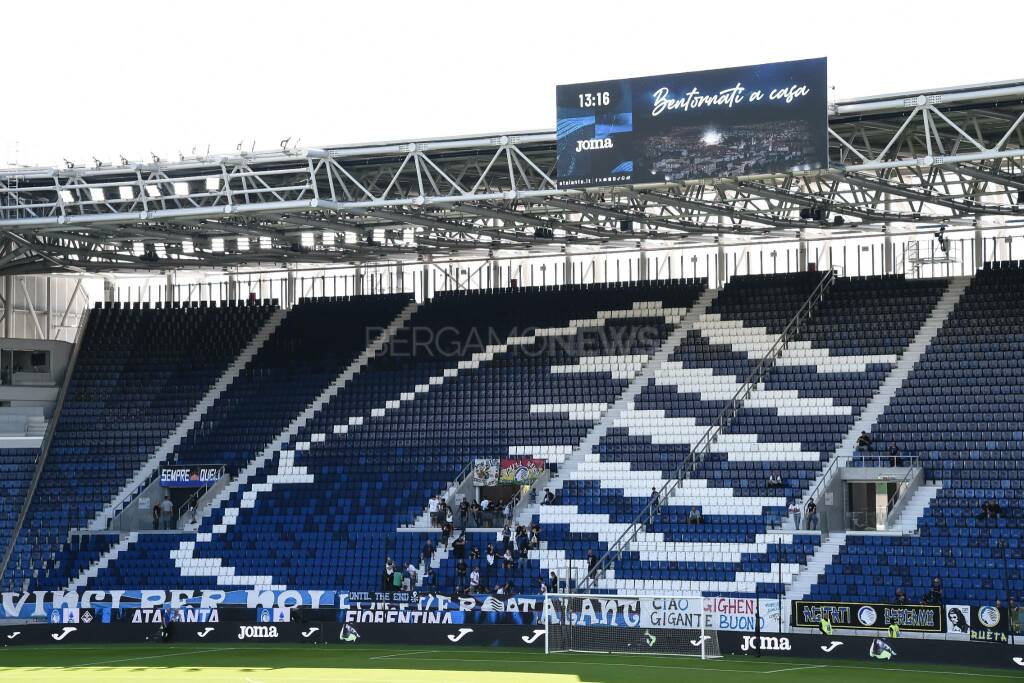 Gewiss Stadium Atalanta Curva Sud Tifosi (Foto Getty)