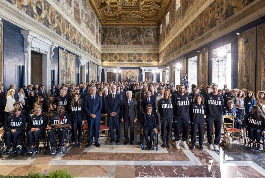  Mattarella riceve gli atleti italiani di ritorno dai Giochi Olimpici e Paralimpici 